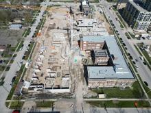 Entire block, looking east